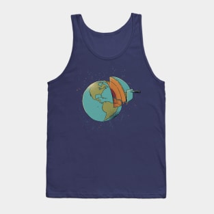 Earth Cake Earth Day Ecology Earth Map by Tobe Fonseca Tank Top